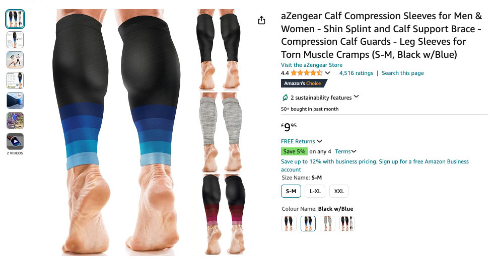 aZengear Calf Compression Sleeves