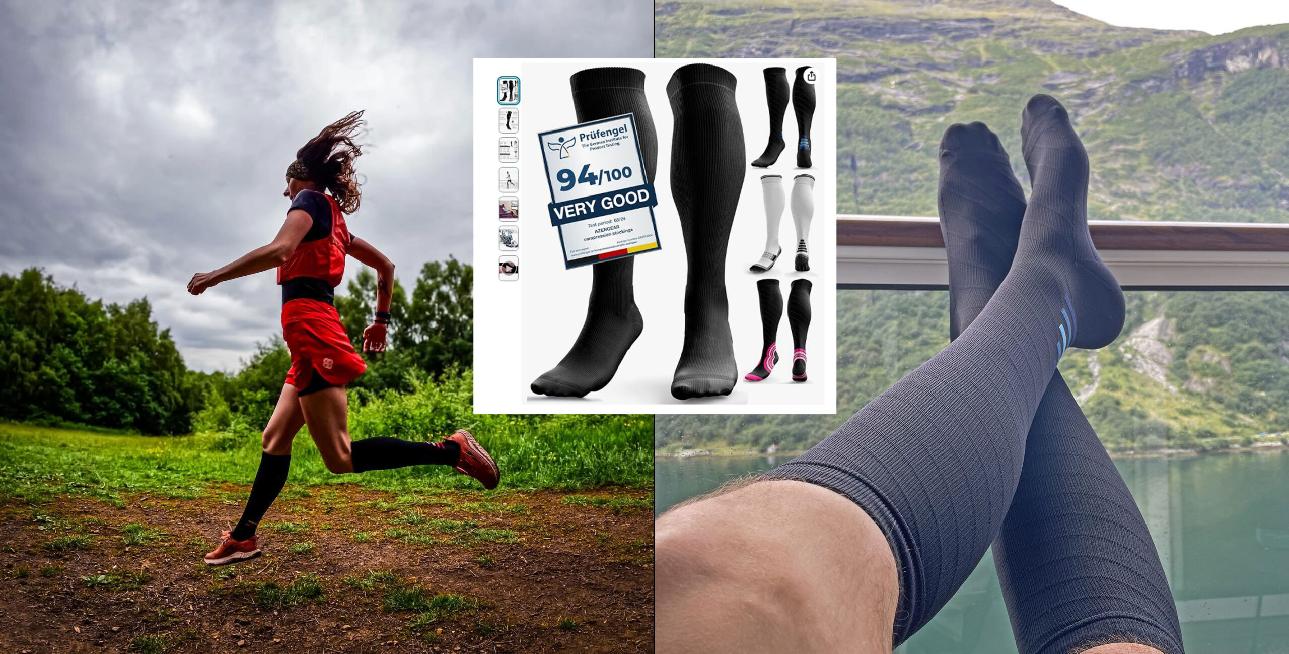 aZengear Calf Support Compression Socks