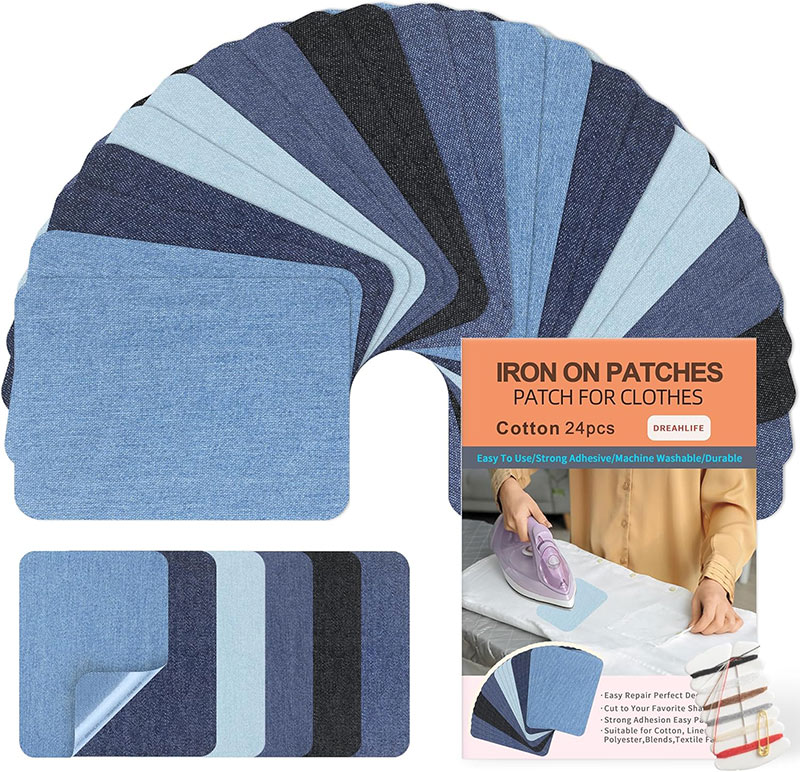 DREAHLIFE Iron-On Patches for Jeans (24pcs)